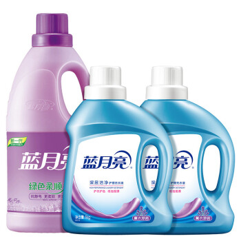 蓝月亮1kg洗衣液薰衣草洁净*2+2kg柔顺剂-薰衣草