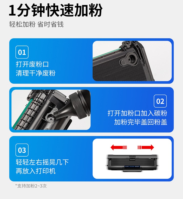 天色110a适用惠普hp136w硒鼓mfp136a 136nw 136wm 108w 138pn墨盒 【3000页】W1110A大容量硒鼓（易加粉）