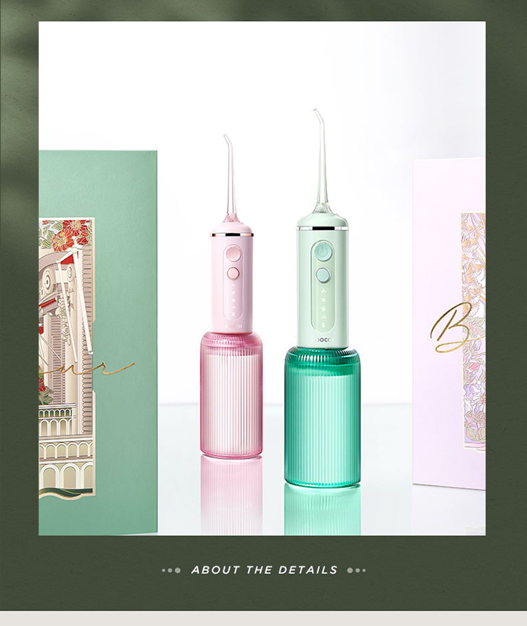 素士 SOOCAS 便携冲牙器 高频脉冲 水牙线 洗牙器 立式香氛洁牙器 W3F果木绿