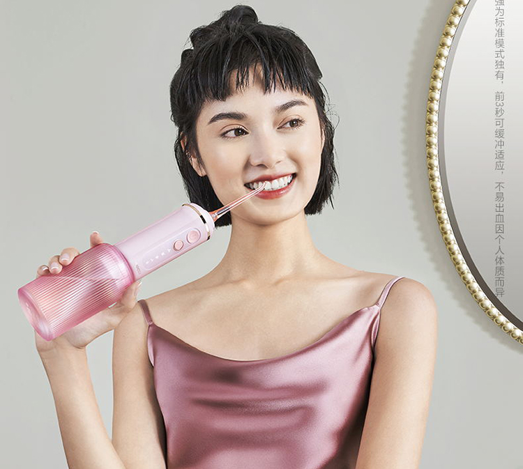 素士 SOOCAS 便携冲牙器 高频脉冲 水牙线 洗牙器 立式香氛洁牙器 W3F果木绿