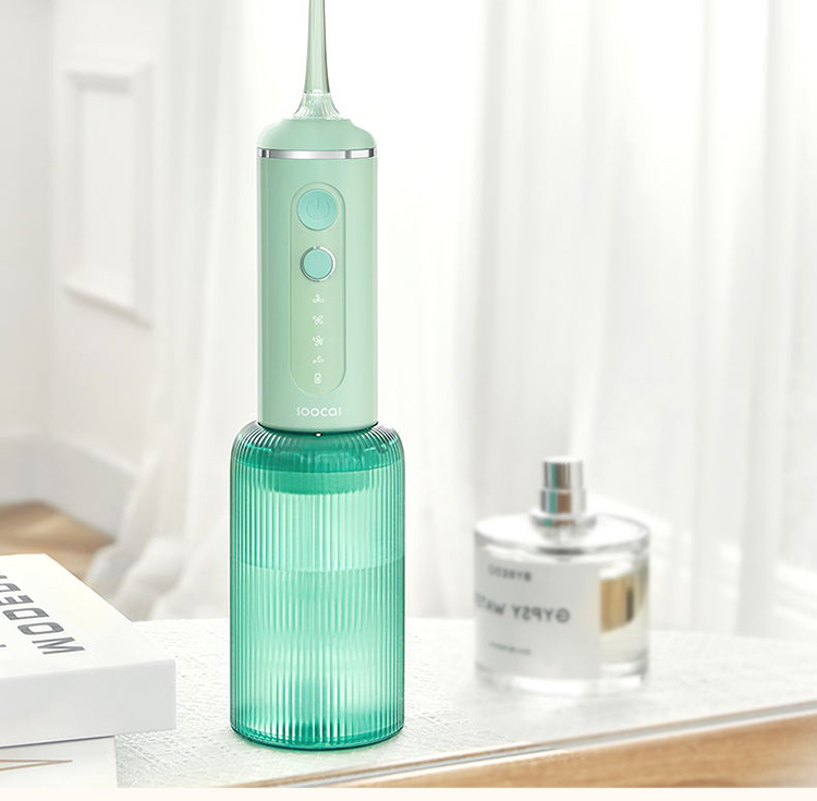 素士 SOOCAS 便携冲牙器 高频脉冲 水牙线 洗牙器 立式香氛洁牙器 W3F果木绿