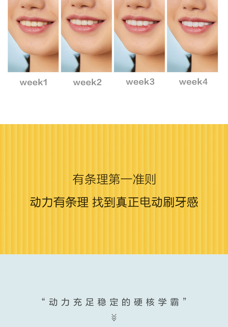 素士(SOOCAS)V1电动牙刷 成人口腔护理 声波智能震动便携巧小电动牙刷情人节礼物 绅士蓝