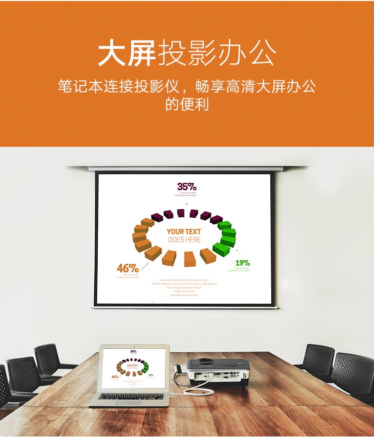 绿联（UGREEN）mini MD101 dp转hdmi适用小米苹果电脑转接线 1080P黑色 1.5米 10450