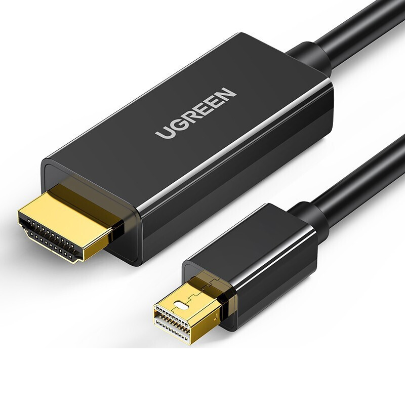 绿联（UGREEN）mini MD101 dp转hdmi适用小米苹果电脑转接线 1080P黑色 1.5米 10450