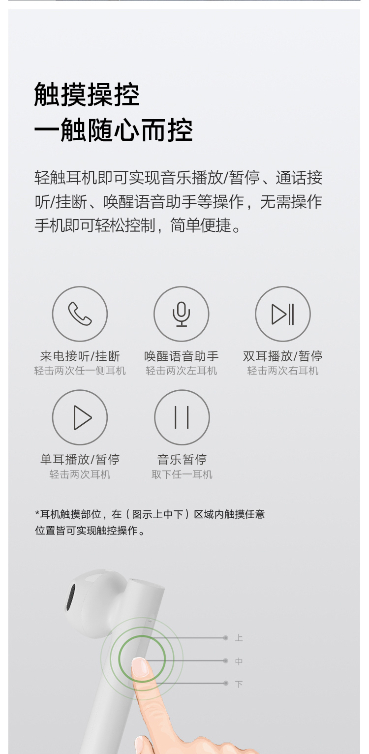 小米 Air2 SE真无线蓝牙耳机 通话降噪 蓝牙耳机 迷你入耳式手机耳机 苹果华为手机通用