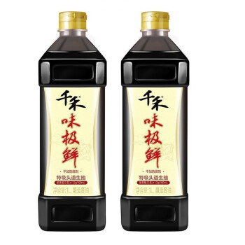 千禾味极鲜特级生抽1l*2