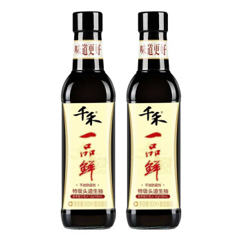 千禾一品鲜特级生抽酱油 调味家庭装500ml*2