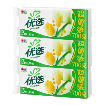 心相印优选无芯卷纸家用柔韧卷纸70克*30卷