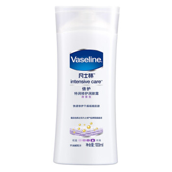 凡士林(Vaseline)身体乳/润肤露 倍护特润 修护清香100ml 微凝晶冻 修护屏障（新老包装随机发货）