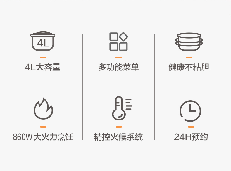 苏泊尔（SUPOR）电饭煲电饭锅4升智能家用大容量多功能煮饭锅电饭锅 SF40FC396