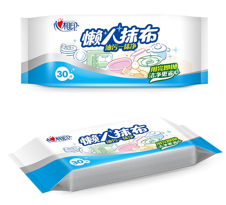 心相印抽取式懒人抹布30抽 轻松去污可水洗30抽*1包