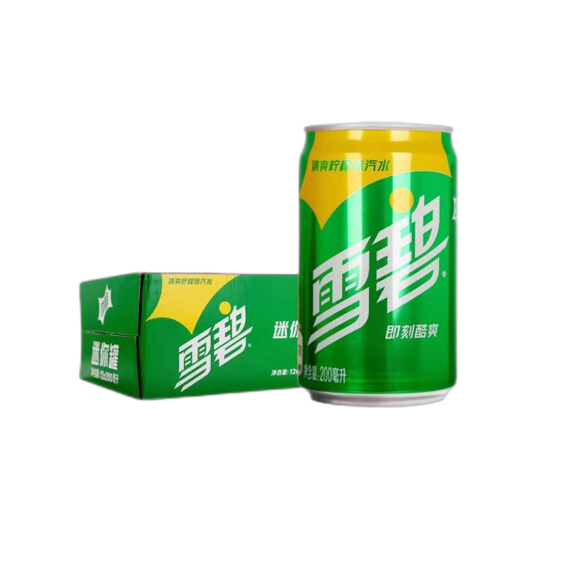 雪碧 含糖迷你装200ML*12全纸包罐装