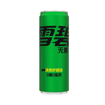 雪碧 零卡无糖汽水碳酸饮料330ML*24半塑包罐装