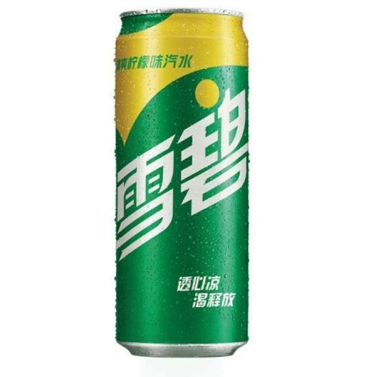 雪碧 含糖汽水碳酸饮料330ML*24半塑包罐装