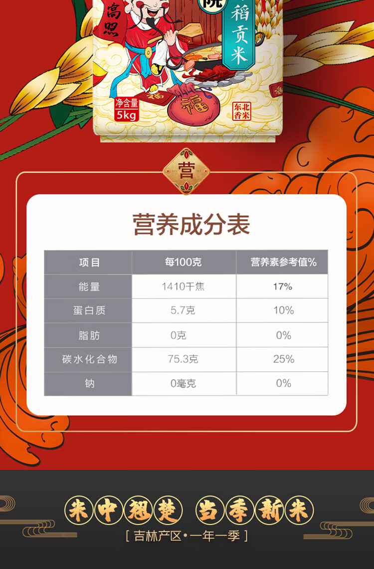 柴火大院 财火大院 香稻贡米5kg
