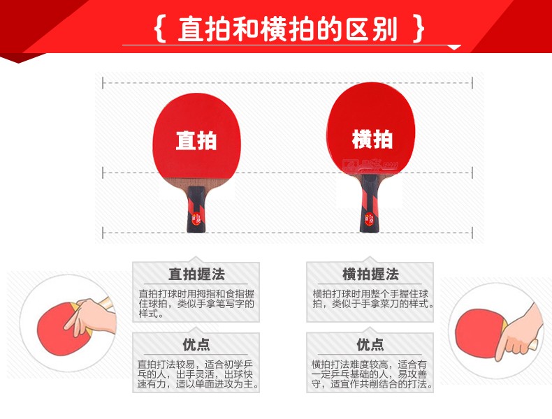 双鱼（DOUBLE FISH）乒乓球拍J系列单拍进攻型乒乓拍出球速度优高强度弹海绵击球力量强 J4 直拍