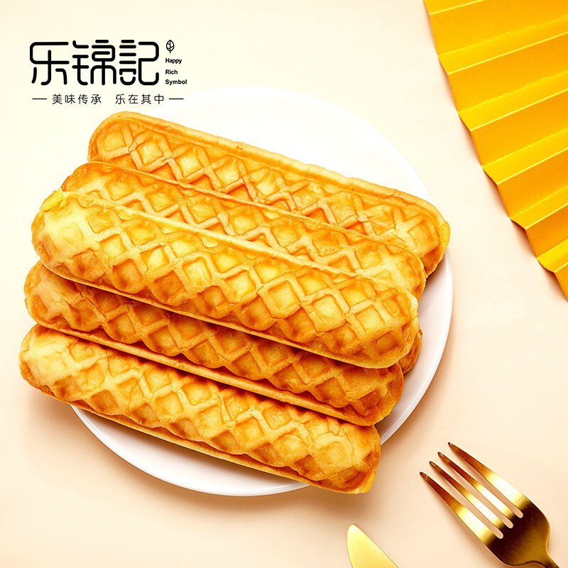 乐锦记夹心小面包办公室营养早餐休闲点心零食乳酪注心撕棒肉丝味700g