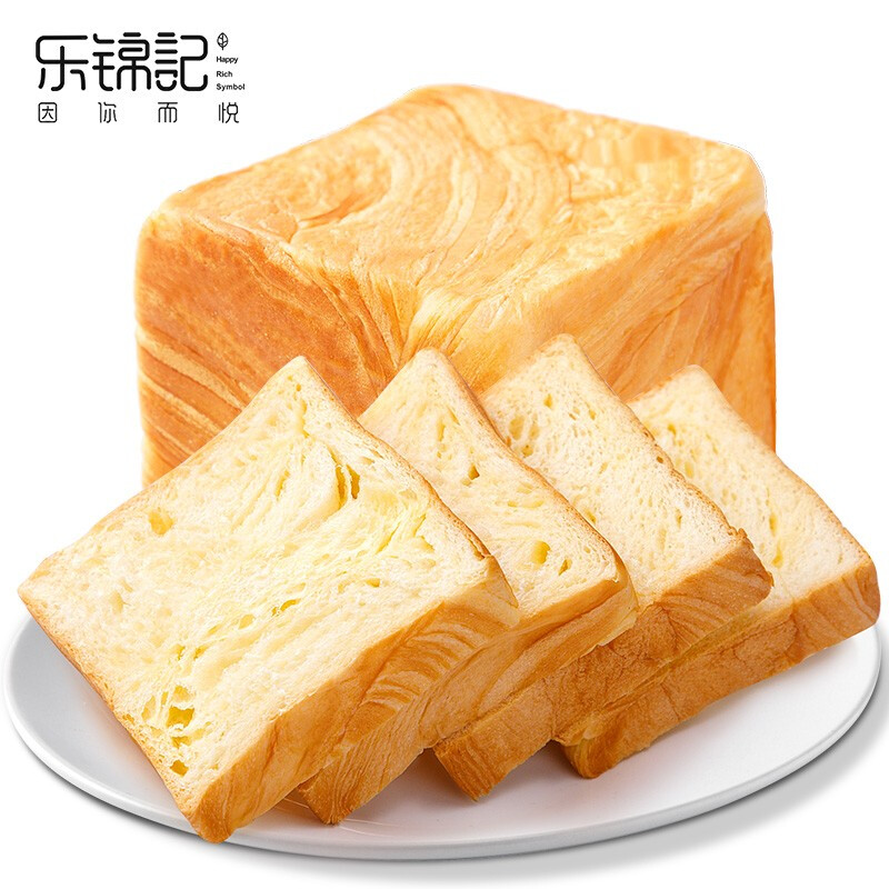 乐锦记魔方生吐司早餐代餐营养小面包魔方吐司500g