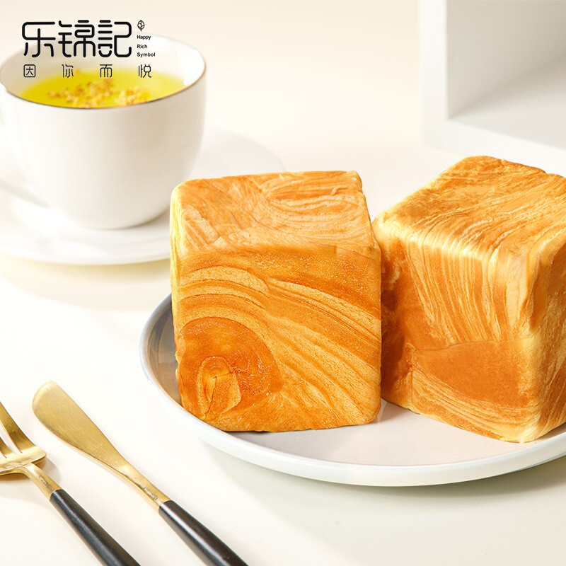 乐锦记魔方生吐司早餐代餐营养小面包魔方吐司500g