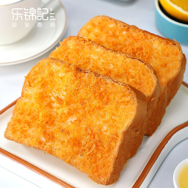 乐锦记早餐小面包夹心早餐小零食肉丝乳酪鲜吐司700g