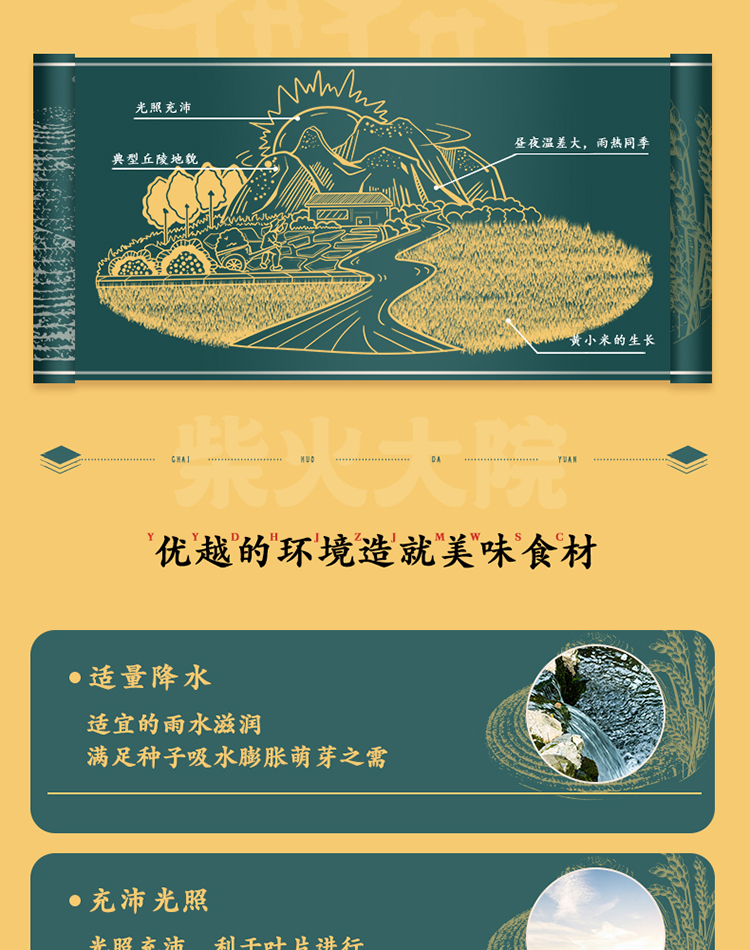 柴火大院  内蒙古小米1kg