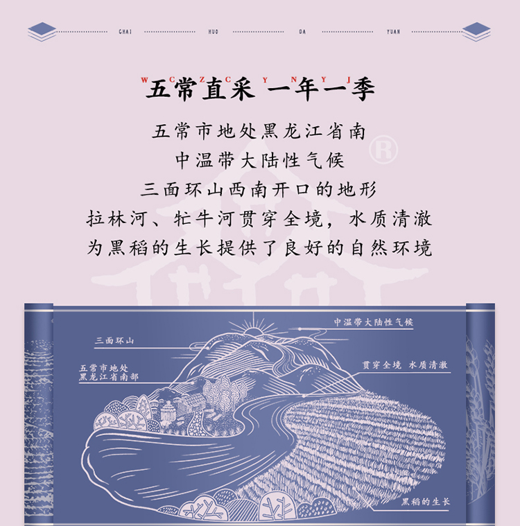 柴火大院 五常黑米 杂粮1kg