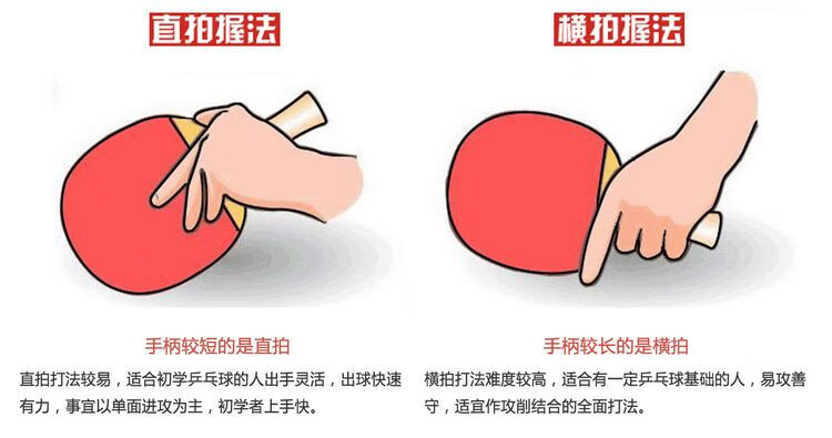 双鱼（DOUBLE FISH）乒乓球拍横拍单只 2星二星纯木成品拍 2D-C长柄
