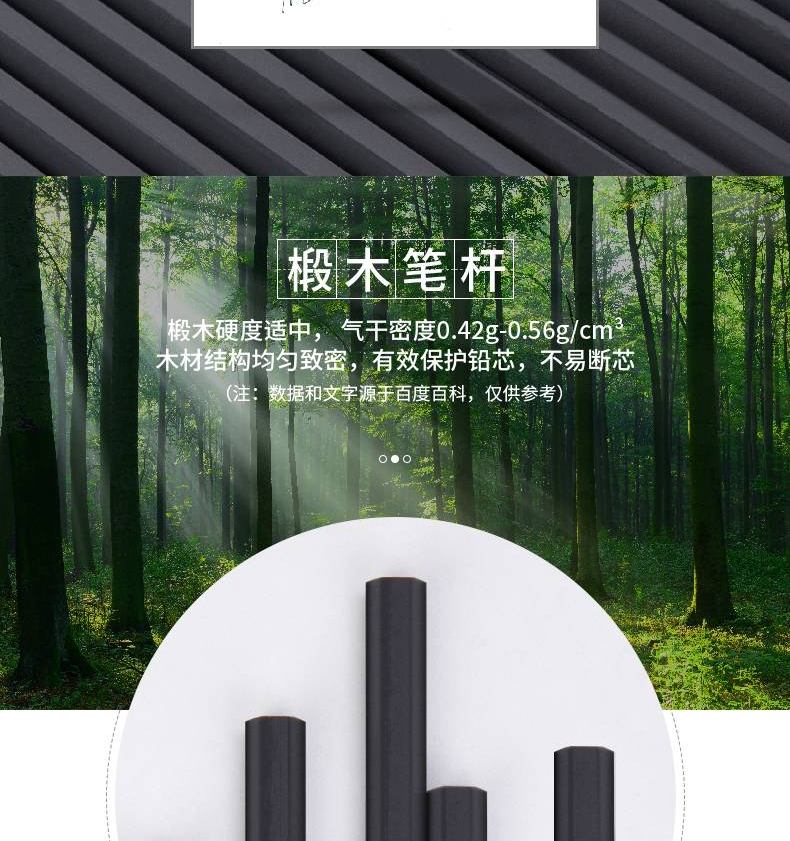 得力（deli） 铅笔高级绘图铅笔学生文具HB书写绘图铅笔（50支/筒) 1筒装 58114