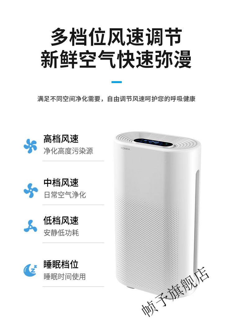 康佳（KONKA）空气净化器 除烟尘家用空气净化器 KQ-JH70