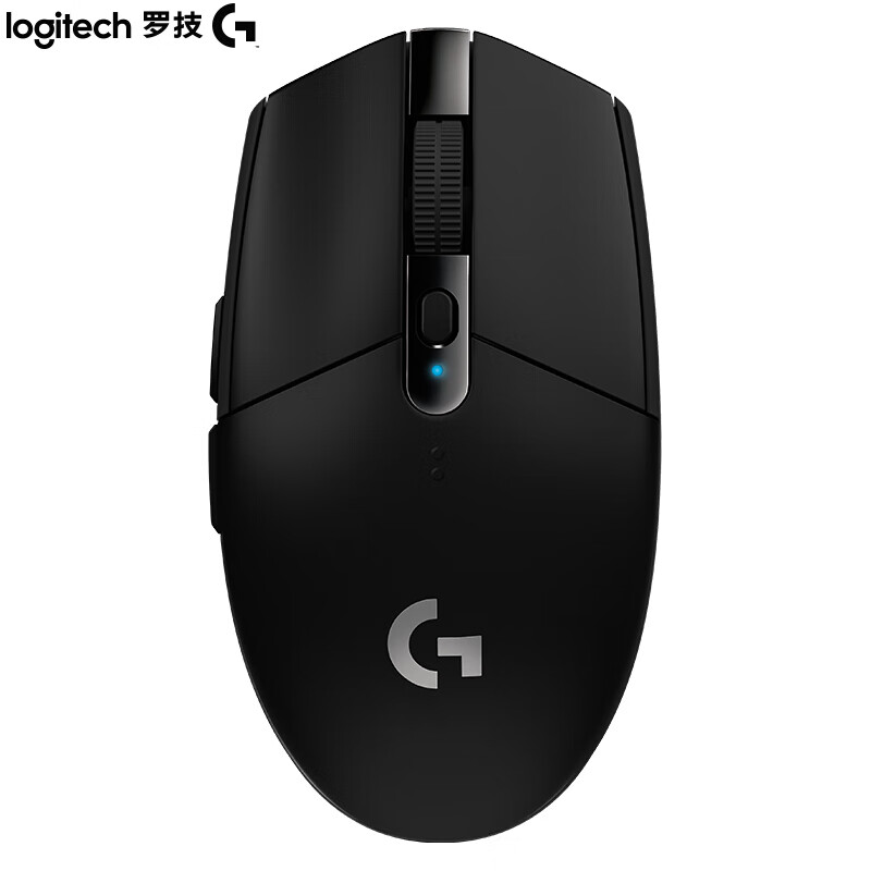 罗技（Logitech） LIGHTSPEED无线鼠标 游戏鼠标 轻质便携 吃鸡鼠标 绝地求生 鼠标宏  G304 黑色