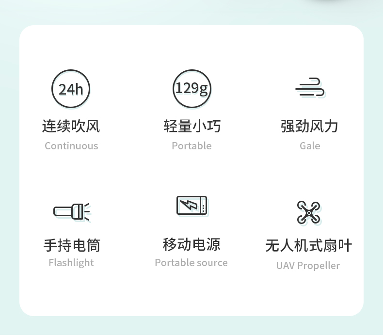 几素小风扇便携式手持迷你学生小型充电型超静音usb可折叠随身宿舍手拿握携带电动大风力桌面F8