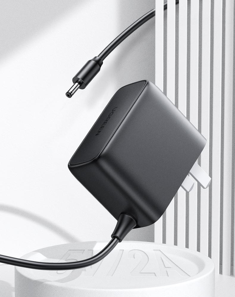 绿联（UGREEN）5V2A电源适配器 外径3.5mm内径1.35mm 黑 CD262 40830