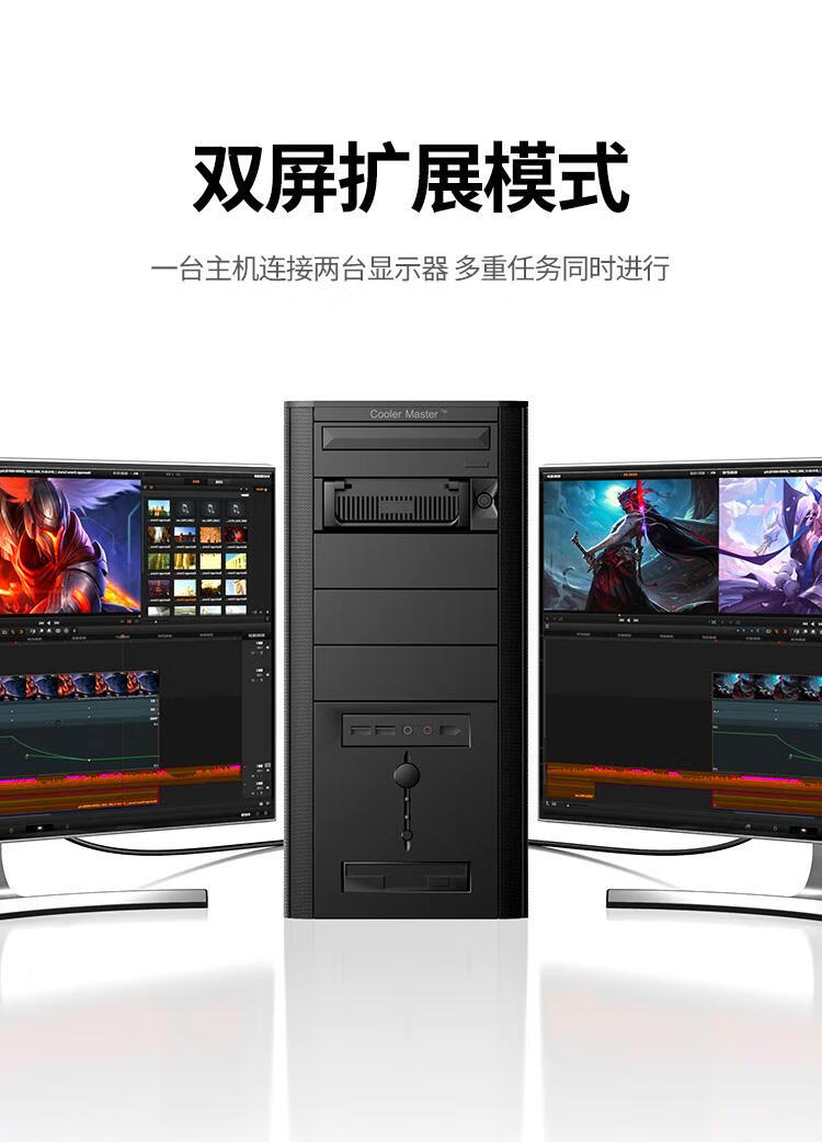 绿联（UGREEN）DP转VGA转换线 DisplayPort转VGA公对公 1.5米 10247