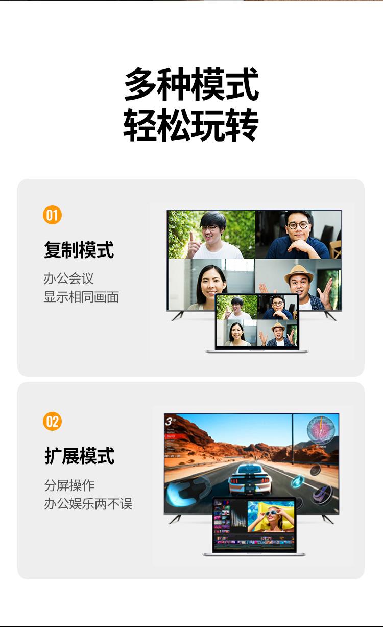 绿联（UGREEN）DP转VGA转换线 DisplayPort转VGA公对公 1.5米 10247
