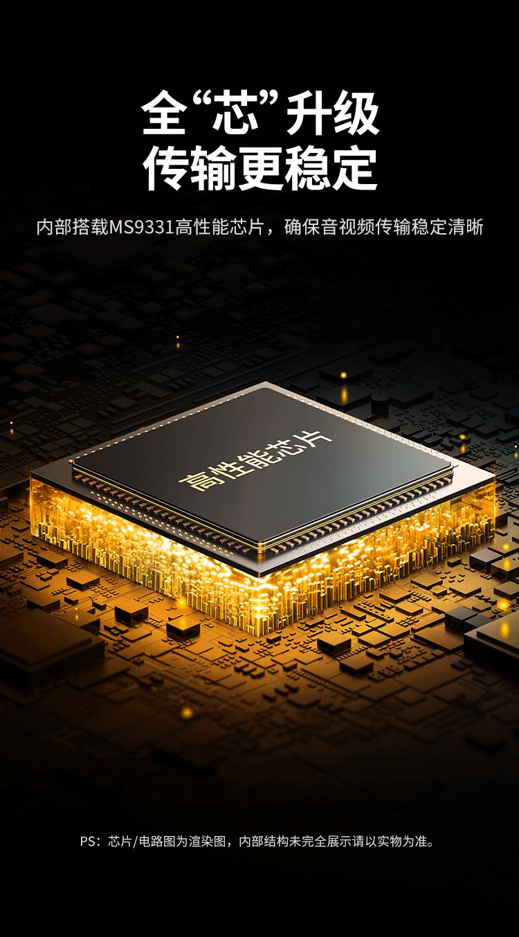绿联（UGREEN）HDMI音频分离器线 4K高清视频5.1光纤3.5mm音频转换器单个装60649
