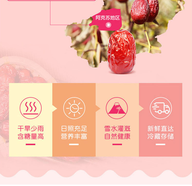 燕之坊精选新疆红枣 孕妇零食 月子零食 煲汤甜汤 煮粥食材 新疆特产阿克苏小枣400g
