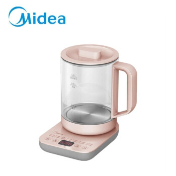 美的（Midea）养生壶（粉色）迷你 养生壶 烧水壶 电热水壶 煮茶壶 花茶壶 电热水壶 GE1507