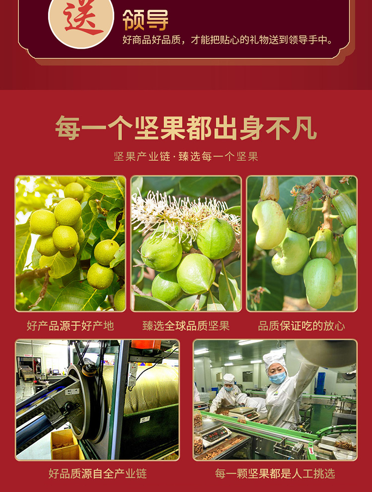 首粮坚果礼盒 每日坚果休闲零食干果炒货大礼包年货礼盒 悦尚世臻1210g