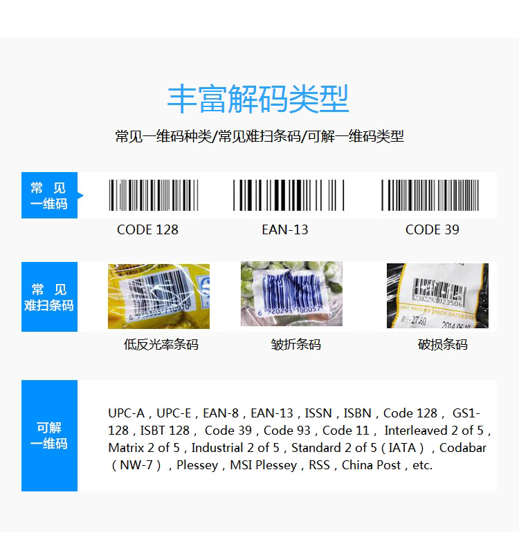 歌派（GEPAD）W-610 无线红光CCD一维扫描枪 移动支付条形码扫码枪 超市仓库快递医药扫码 不含安装