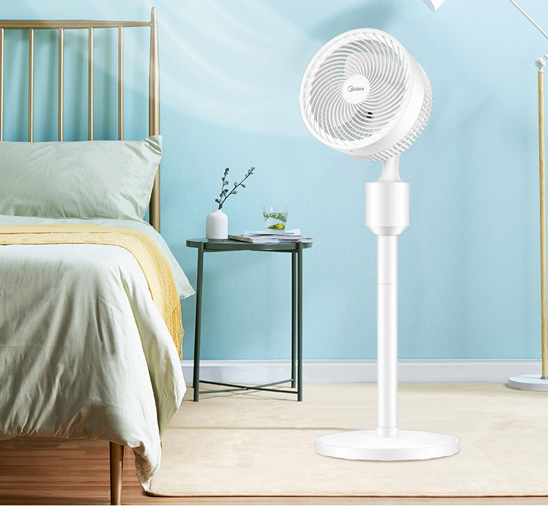 美的（Midea）电风扇循环扇 立式 空气循环扇 遥控摇头多档 无极调速 办公室 卧室 空调伴侣FGA20VAR（白色）