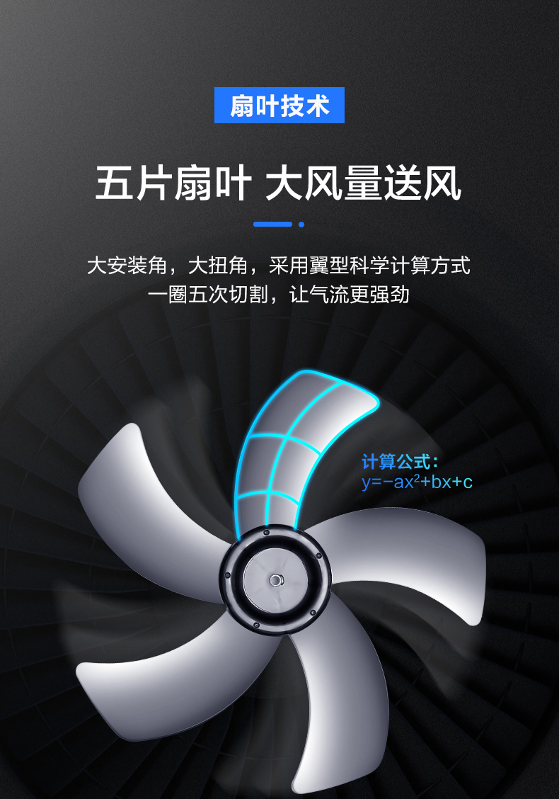 美的（Midea）电风扇落地扇 5叶 家用风扇 摇头定时升降强风轻音台式风扇 16吋五叶定时FS40-15F1（黑色）