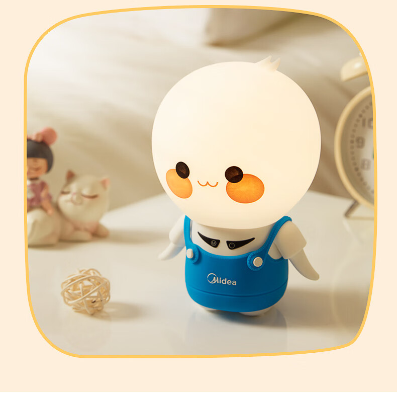 美的（Midea）LED卧室台灯 美小明系列装饰小夜灯 三种模式 无极调光 MTD1.5-M/K-01