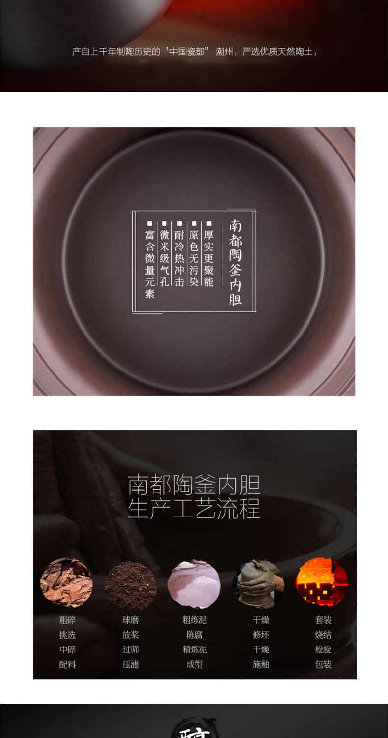 美的（Midea）电炖锅 6mm厚釜 180度冷热冲击 360度立体环绕加热 4小时定时 TGH40D