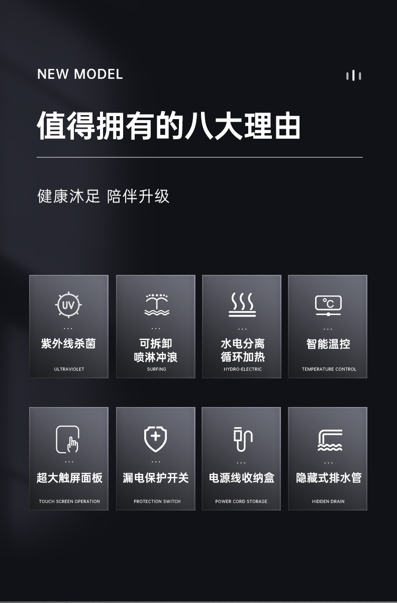 泰昌（Taicn）足浴盆智能杀菌泡脚桶洗脚盆洗脚桶泡脚盆足浴桶足疗盆电动龙爪按摩礼物 TC-12L6L4（烟雨灰）