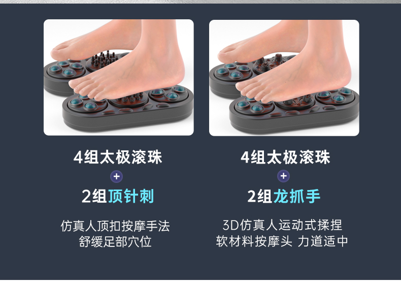 泰昌（Taicn）足浴盆智能杀菌泡脚桶洗脚盆洗脚桶泡脚盆足浴桶足疗盆电动龙爪按摩礼物 TC-12L6L4（烟雨灰）