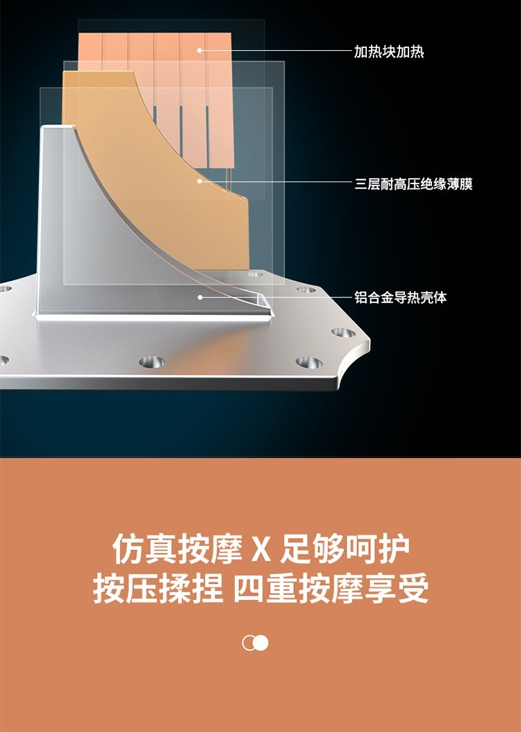 泰昌（Taicn）足浴盆 脚动滚轮按摩洗脚盆泡脚桶气波按摩加热恒温熏蒸泡脚盆 TC-08AJ8H