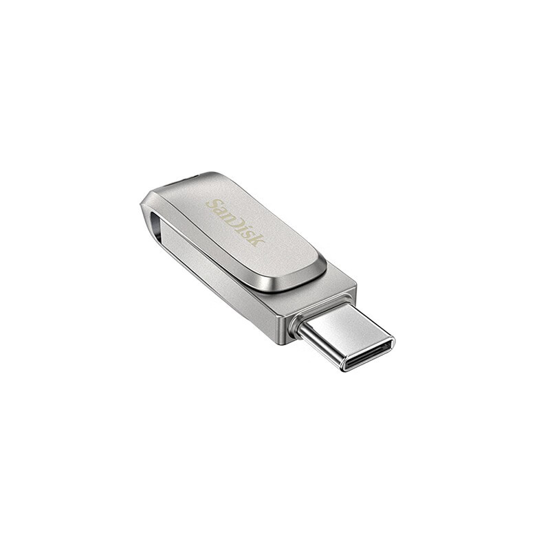 闪迪(SanDisk) 128GB Type-C USB3.1 手机U盘 DDC4至尊高速酷锃 读速150MB/s 全金属旋转双接口 手机电脑用