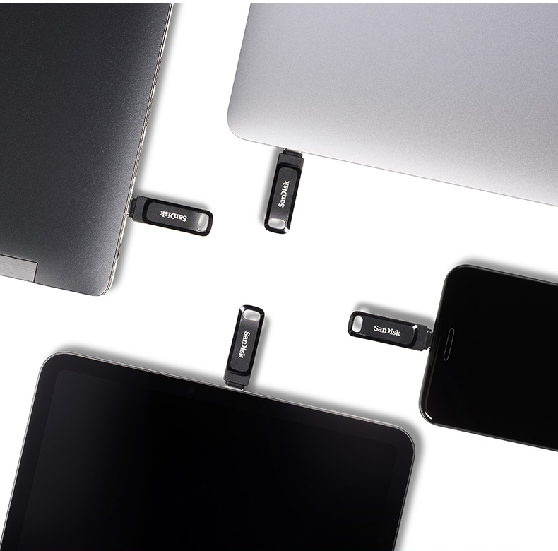 闪迪(SanDisk) 256GB Type-C USB3.1手机U盘DDC3至尊高速酷柔 传输速度150MB/s 双接口设计 智能APP管理软件