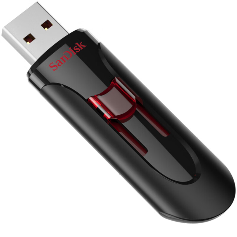闪迪(SanDisk)256GB USB3.0 U盘 CZ600酷悠 黑色 USB3.0入门优选 时尚办公必备
