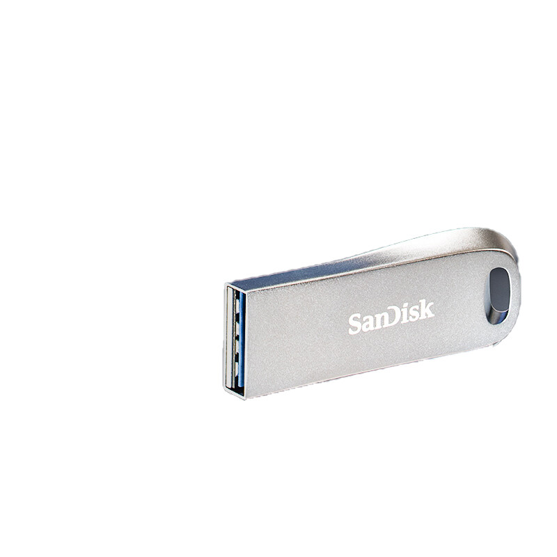 闪迪(SanDisk)128GB USB3.1 U盘 CZ74酷奂银色 读速150MB/s 金属外壳 内含安全加密软件